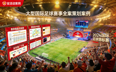大型国际足球赛事全案策划案例展示，现场盛况